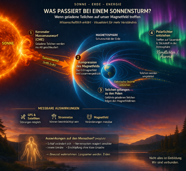 „Sonnenstürme – Einbildung oder echter Einfluss auf uns?“